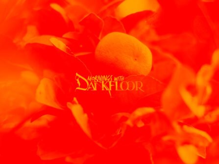 Mornings with Darkfloor - July 11, 2024 cover. Red background with yellow lemon
